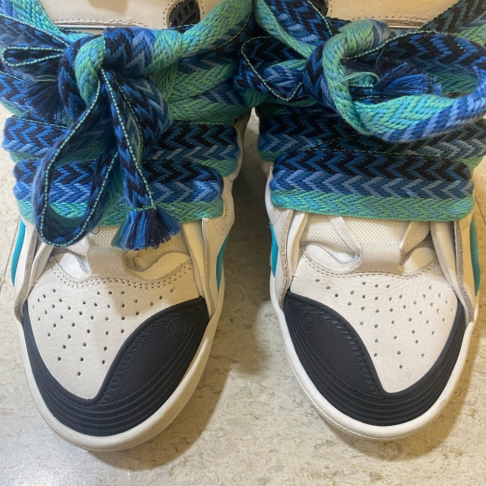 Lanvin White and Blue Men's Shoes